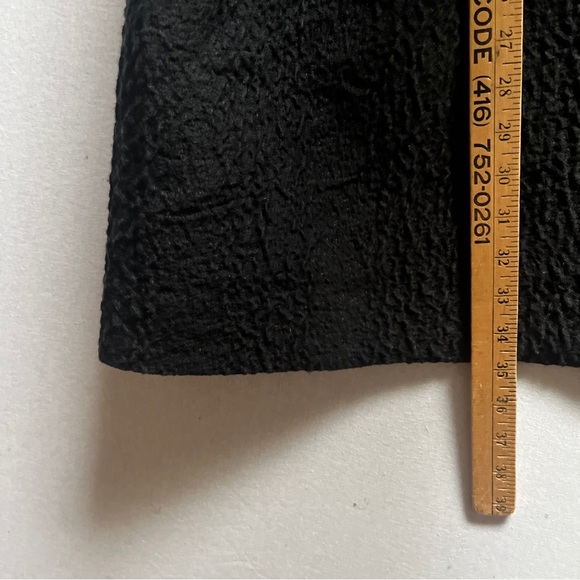 Lord & Taylor Black Textured Strapless Fit & Flare Pocket Dress Sz XS - Picture 7 of 8